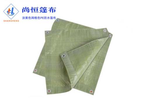 6×8米克重190g淡黃色網格色篷布規(guī)格尺寸參數